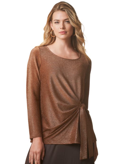 Shimmery Side-Gathered Tunic (Plus)