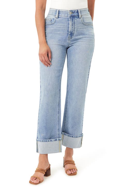 The Polished Casual Cuffed Straight Leg Jeans