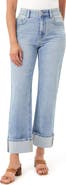 CURVE APPEAL The Polished Casual Cuffed Straight Leg Jeans