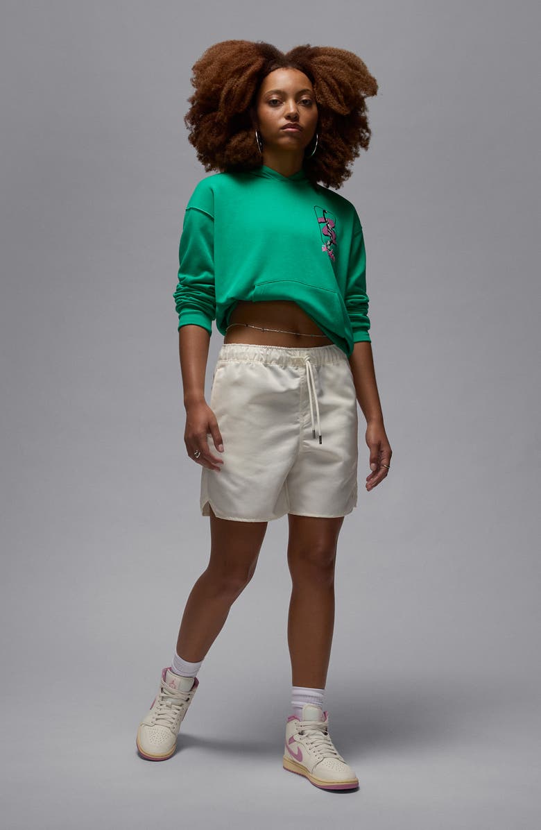 Jordan Brooklyn Fleece Hoodie, Alternate, color, Stadium Green/ White