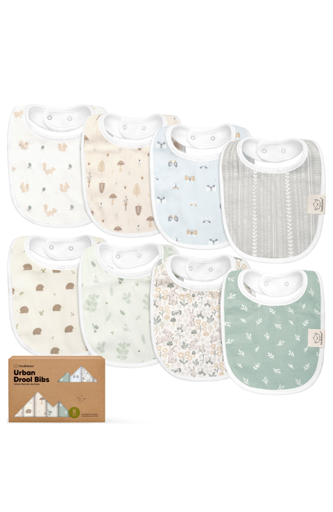 8-Pack Baby Drool Bibs