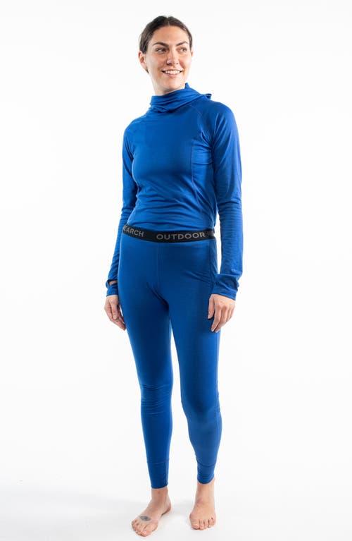 Shop Outdoor Research Alpine Merino Wool & Recycled Polyester Leggings In Topaz