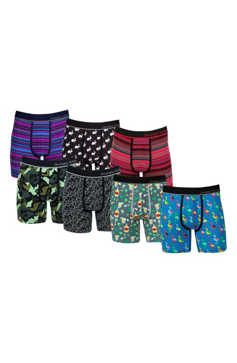 7-Pack Assorted Stretch Cotton Boxer Briefs