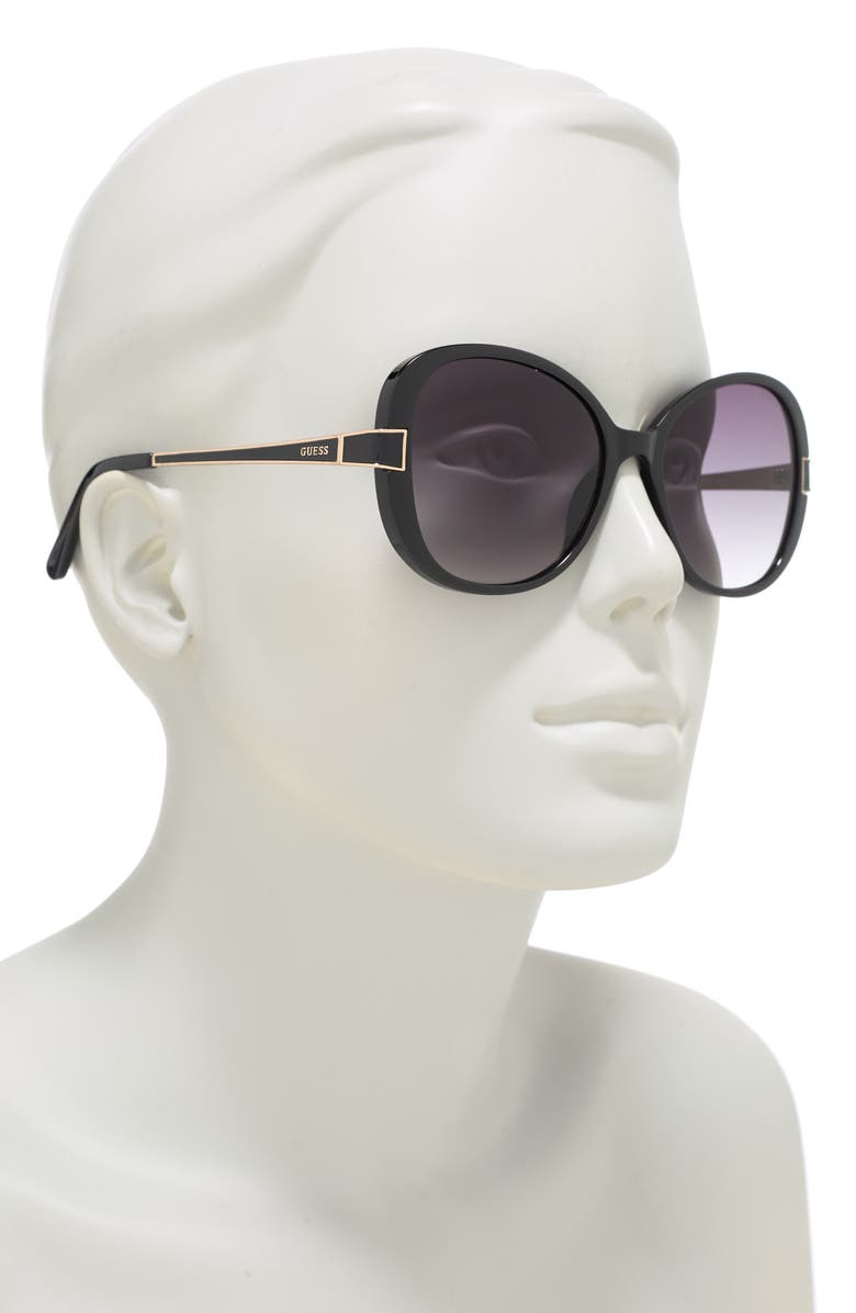 GUESS 55mm Oval Sunglasses, Alternate, color,