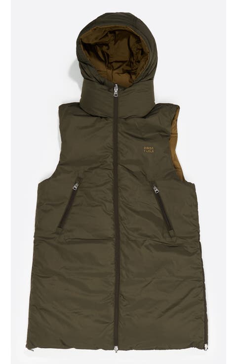 Hooded Reversible Vest