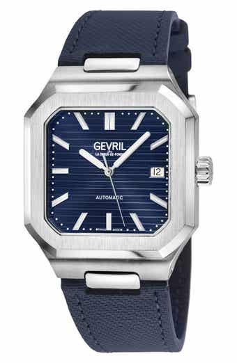 Grand Concourse Automatic Leather Strap Watch, 40mm