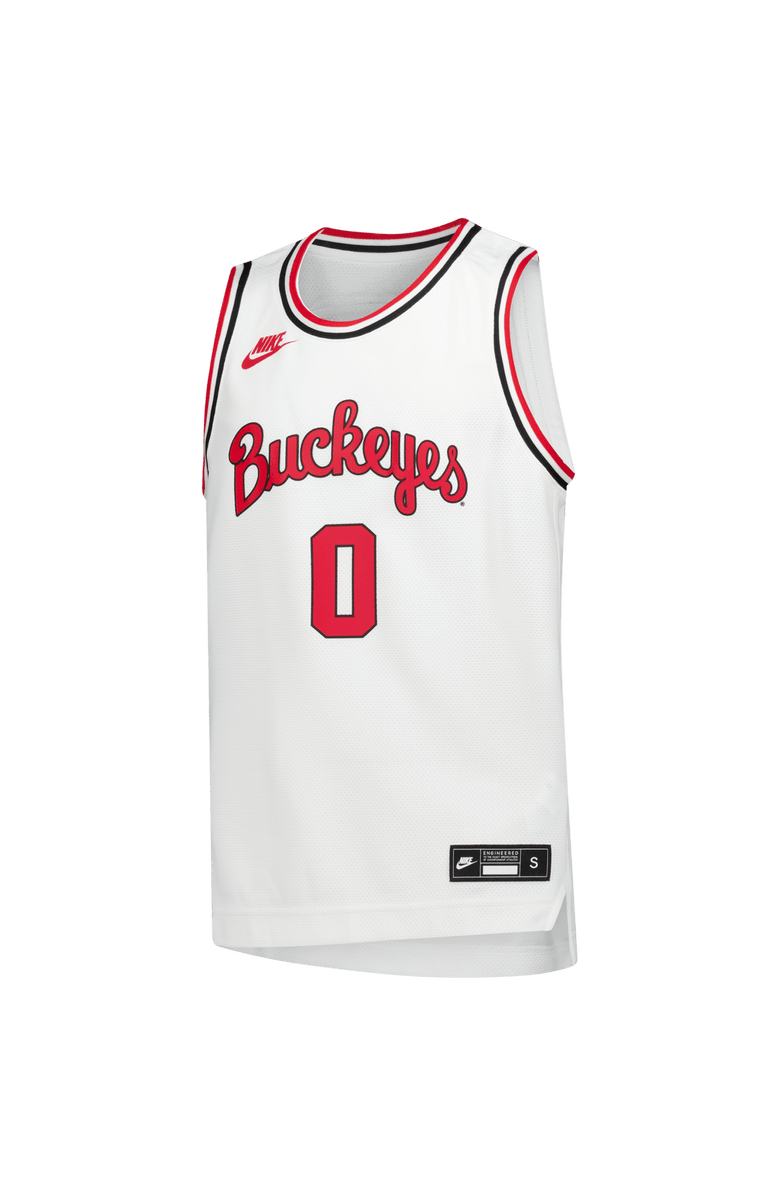 Nike Youth Nike White Ohio State Buckeyes Replica Basketball Jersey, Alternate, color, White