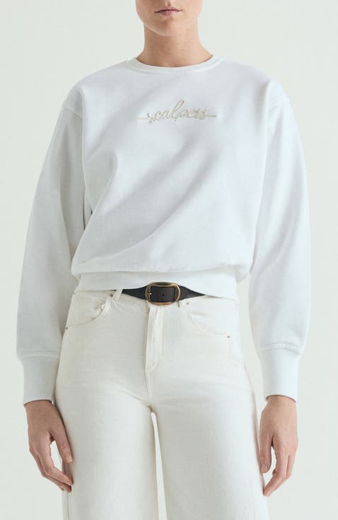 Sweatshirt with embroidered details