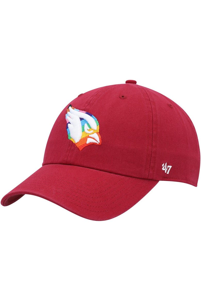 Men's '47 Cardinal Arizona Cardinals Pride Clean Up Adjustable Hat, Main, color, Cardinal