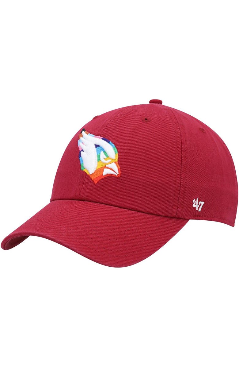 '47 Men's '47 Cardinal Arizona Cardinals Pride Clean Up Adjustable Hat, Main, color, Cardinal
