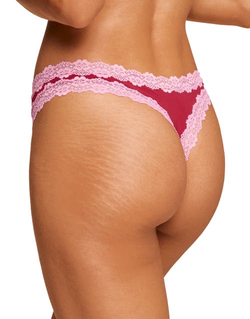 Adore Me Amara Thong Panties In Dark Red