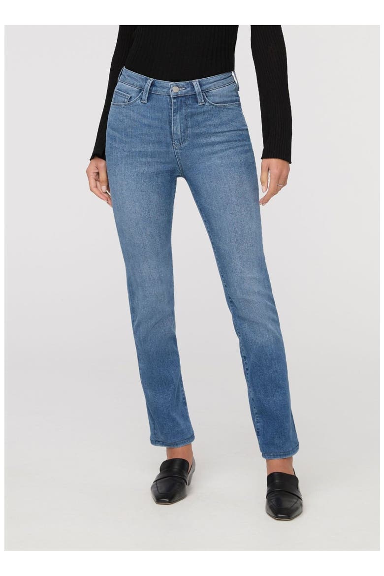 No Sweat Denim High Rise Slim Straight, Alternate, color, London-Fog