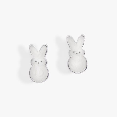 Peeps® Pearlized Bunny Stud Earrings