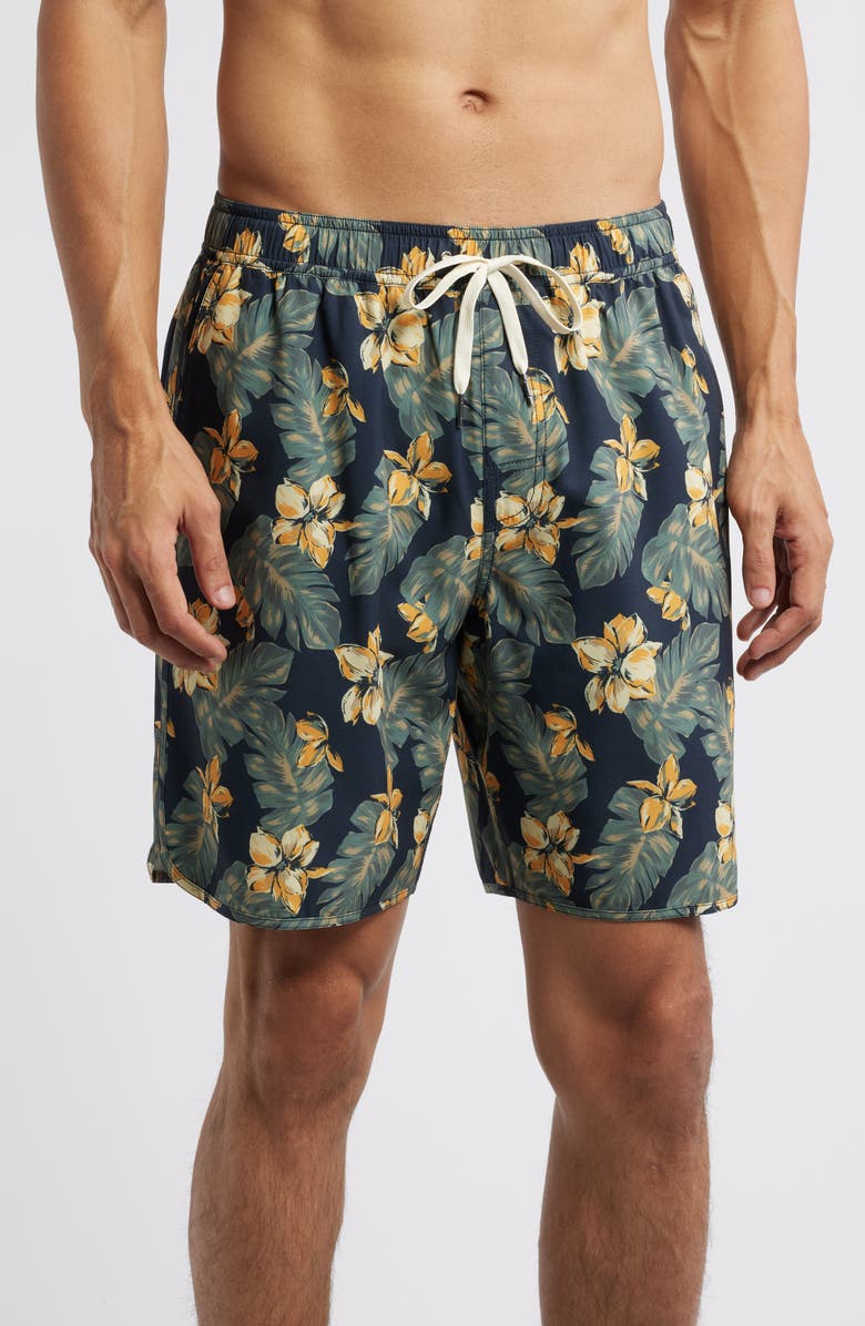 Fair Harbor The Anchor Swim Trunks, Main, color, Olive