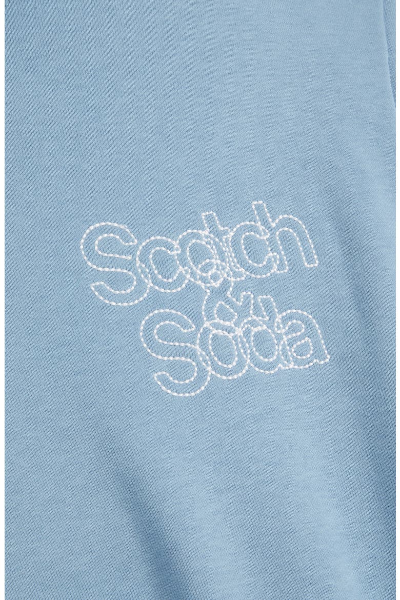 Relaxed Fit Fleece Graphic Hoodie, Alternate, color, FADED DENIM
