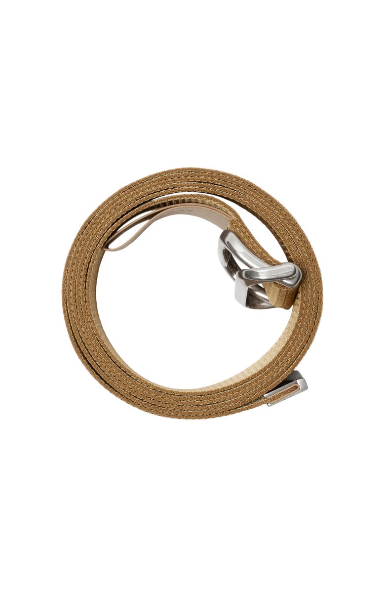 Burberry Check Webbing Belt, Alternate, color, Sand