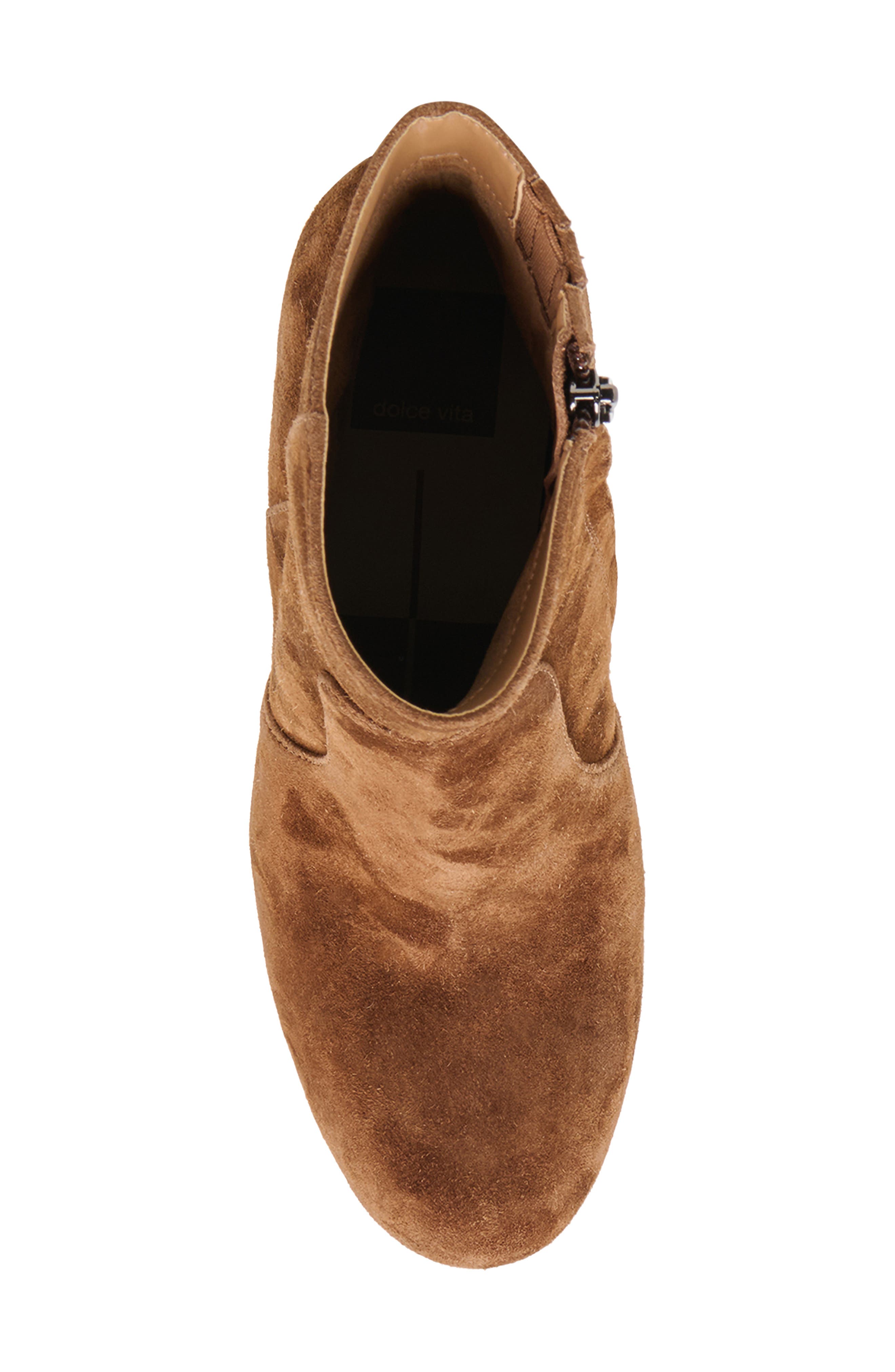 Valary Bootie, Alternate, color, COCOA SUEDE