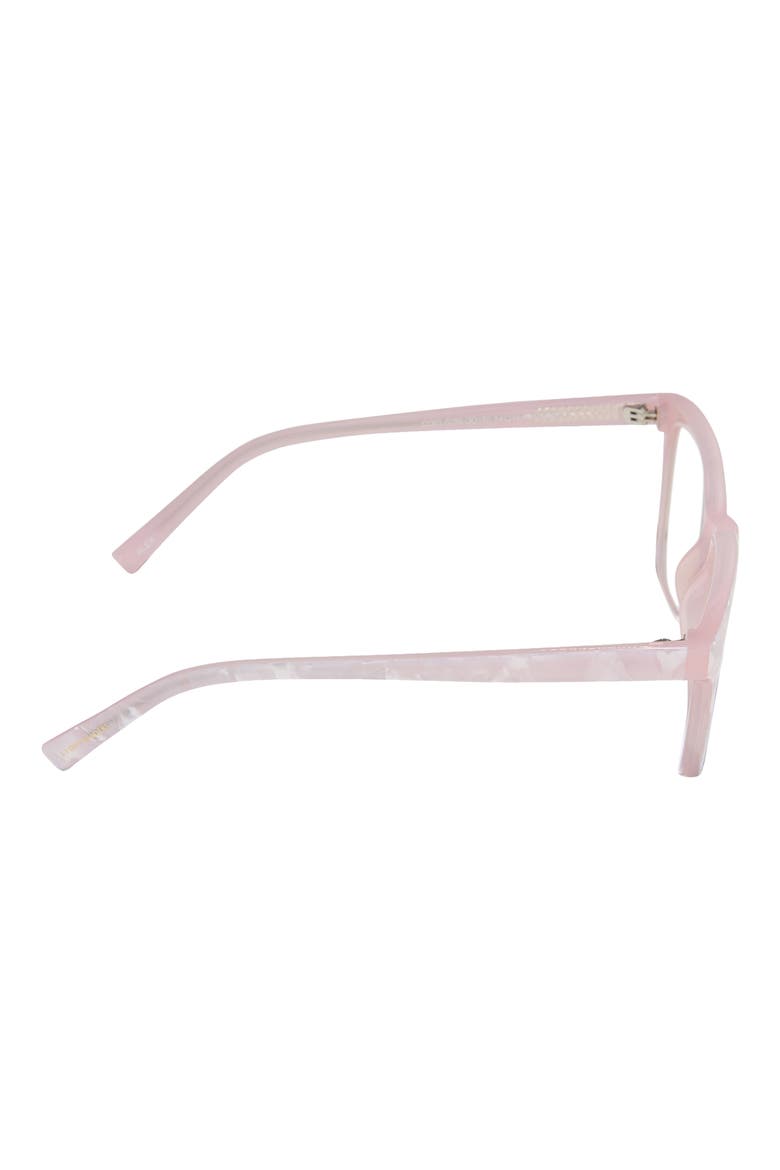 Alex 54mm Square Reading Glasses, Alternate, color, ROSE MARBLE