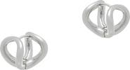 Reiss Phoebe Parallel Lines Huggie Earrings