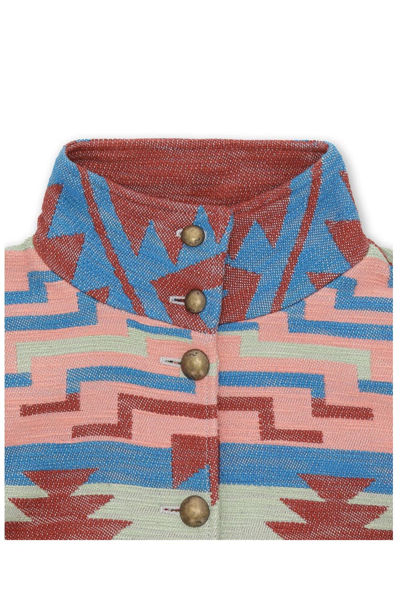 Feather Navajo Cotton Cape, Alternate, color, NVJ
