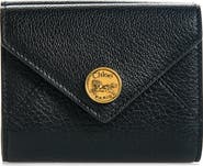 Chloé Leather Envelope Trifold Wallet