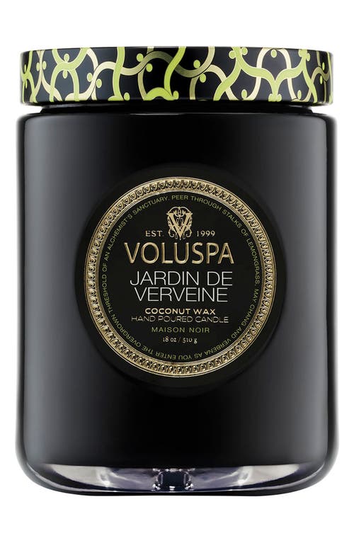 Voluspa Jardin De Verveine Large Jar Candle In Black