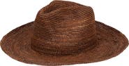 San Diego Hat Marina Crochet Raffia Straw Fedora