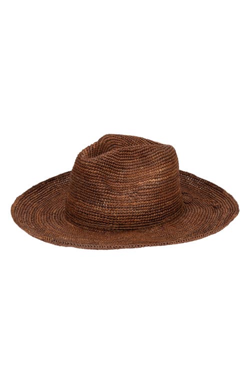 San Diego Hat Marina Crochet Raffia Straw Fedora