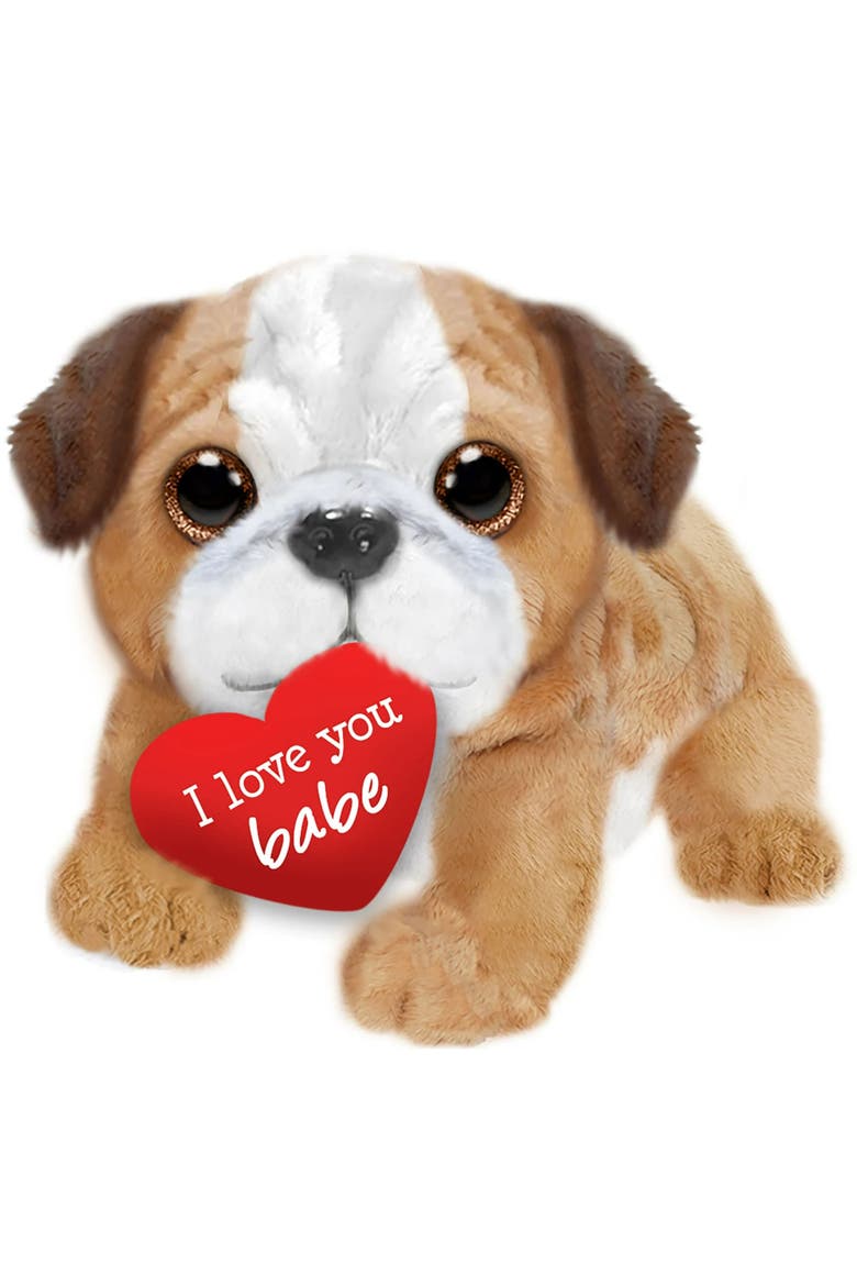 10 Inch Valentine Bruno Bulldog, Main, color, Brown