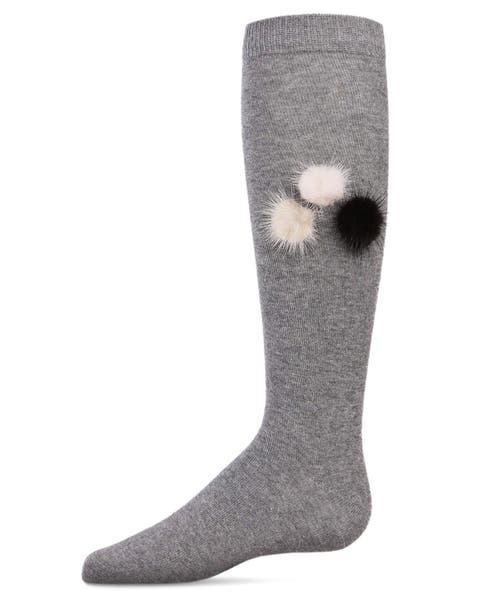 Fuzzy and Fun Pom-Pom Knee Socks (Little Kid & Big Kid)