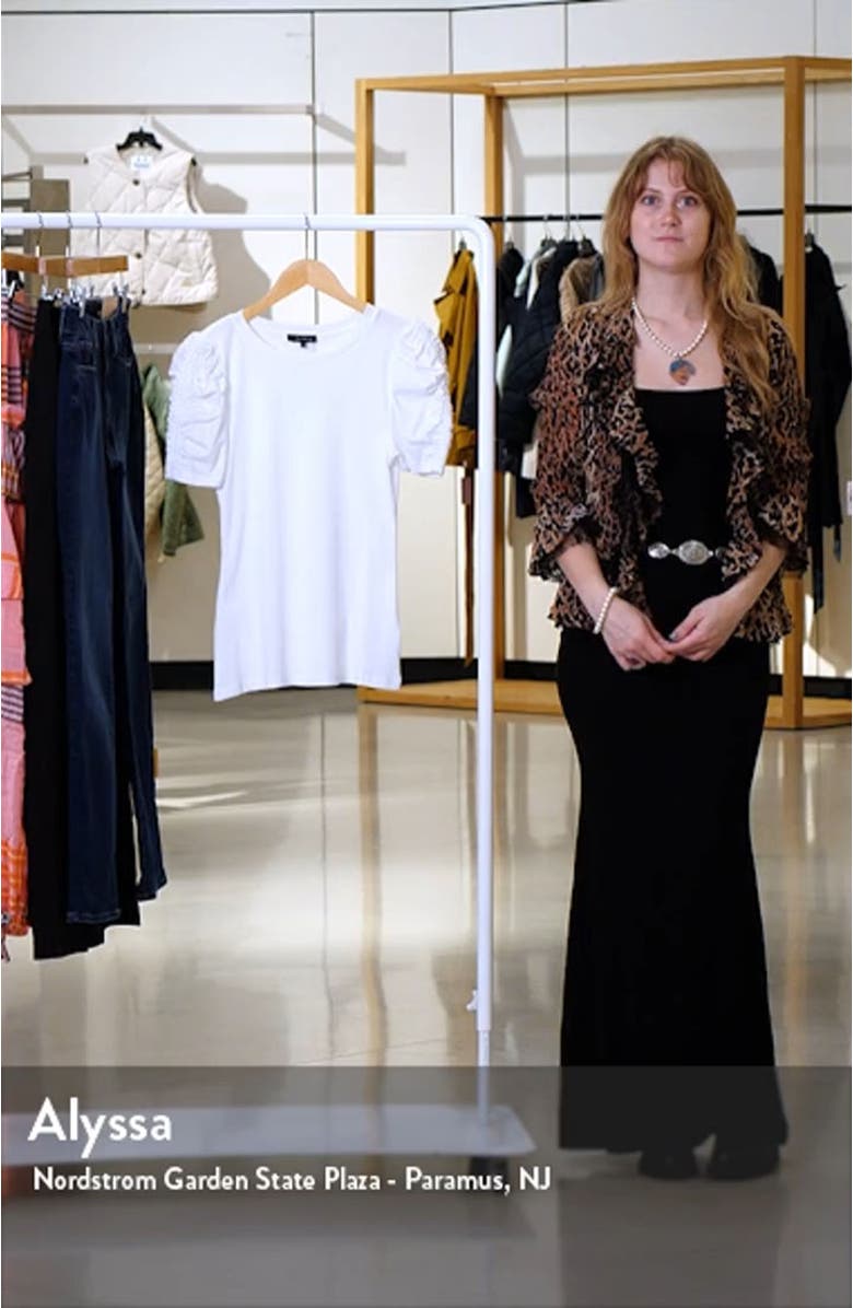 Puff Sleeve Rib T-Shirt, sales video thumbnail