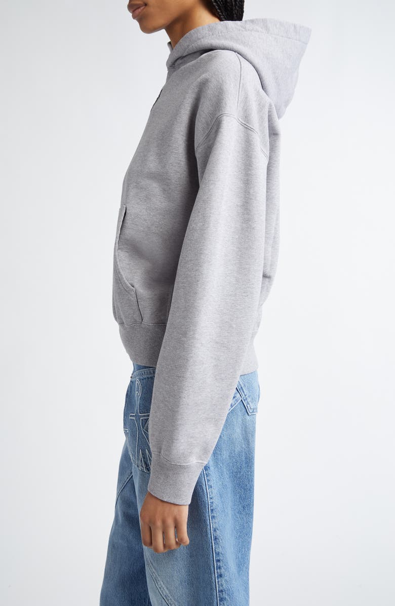 JW Anderson Anchor Logo Embroidered Crop Hoodie, Alternate, color, 