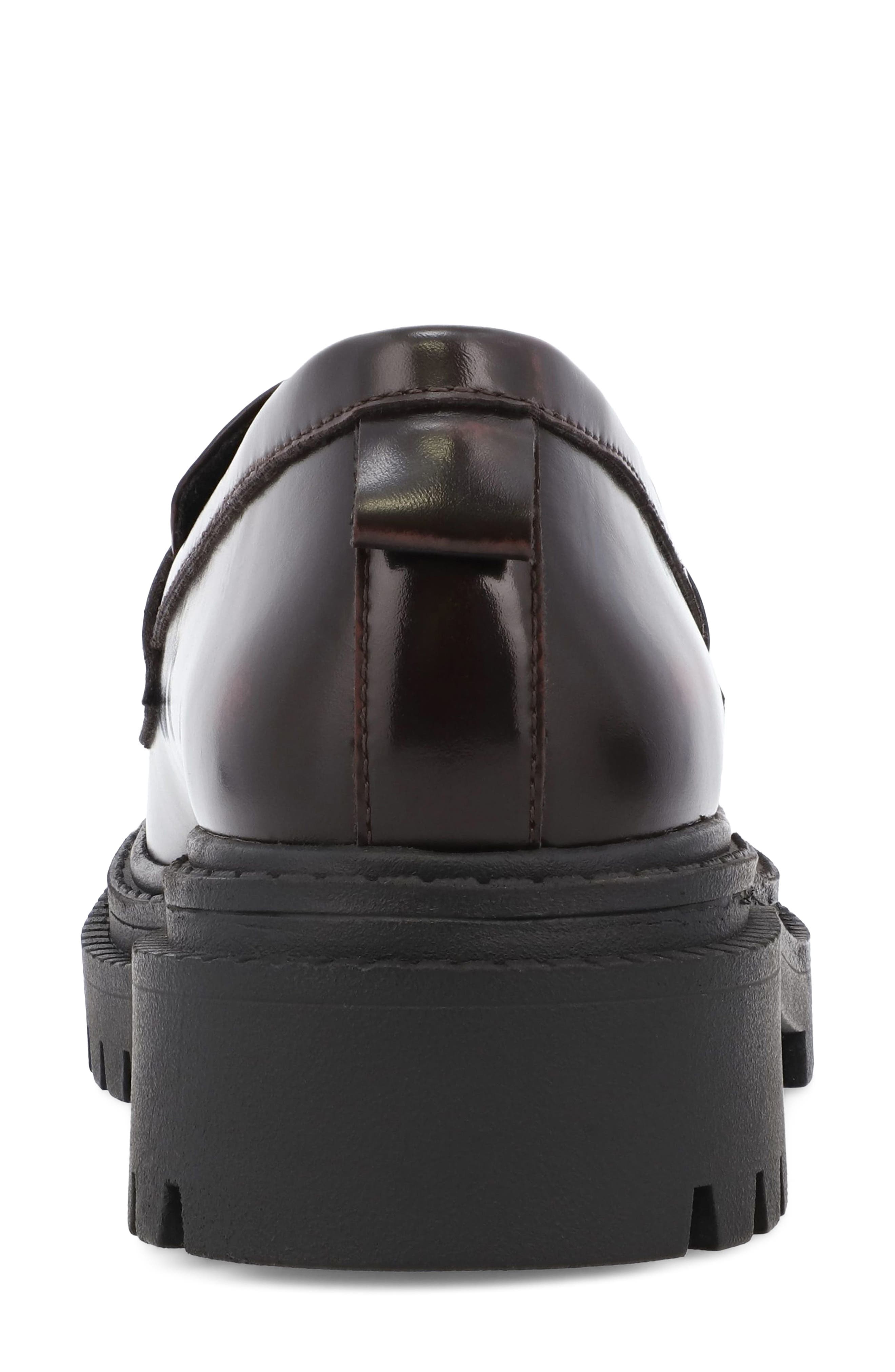 Henrik Platform Penny Loafer, Alternate, color, WINE