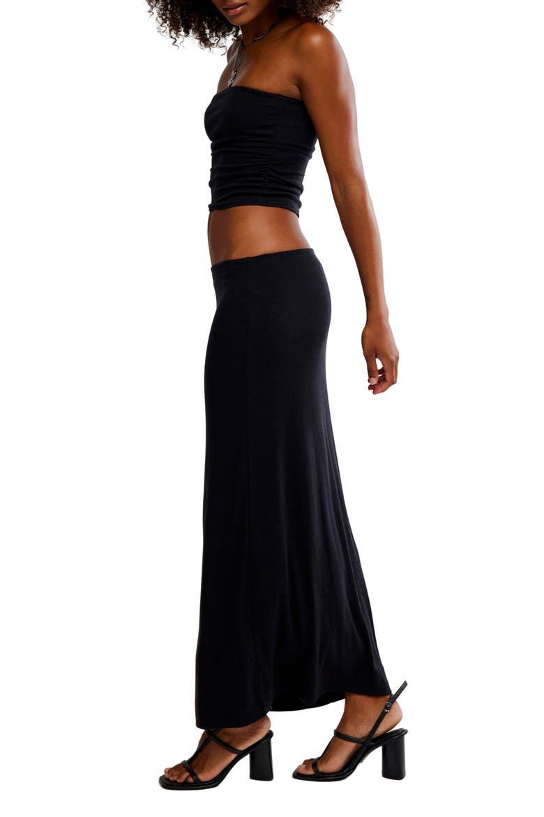 Good Feels Tube Top & Maxi Skirt Set, Alternate, color, BLACK