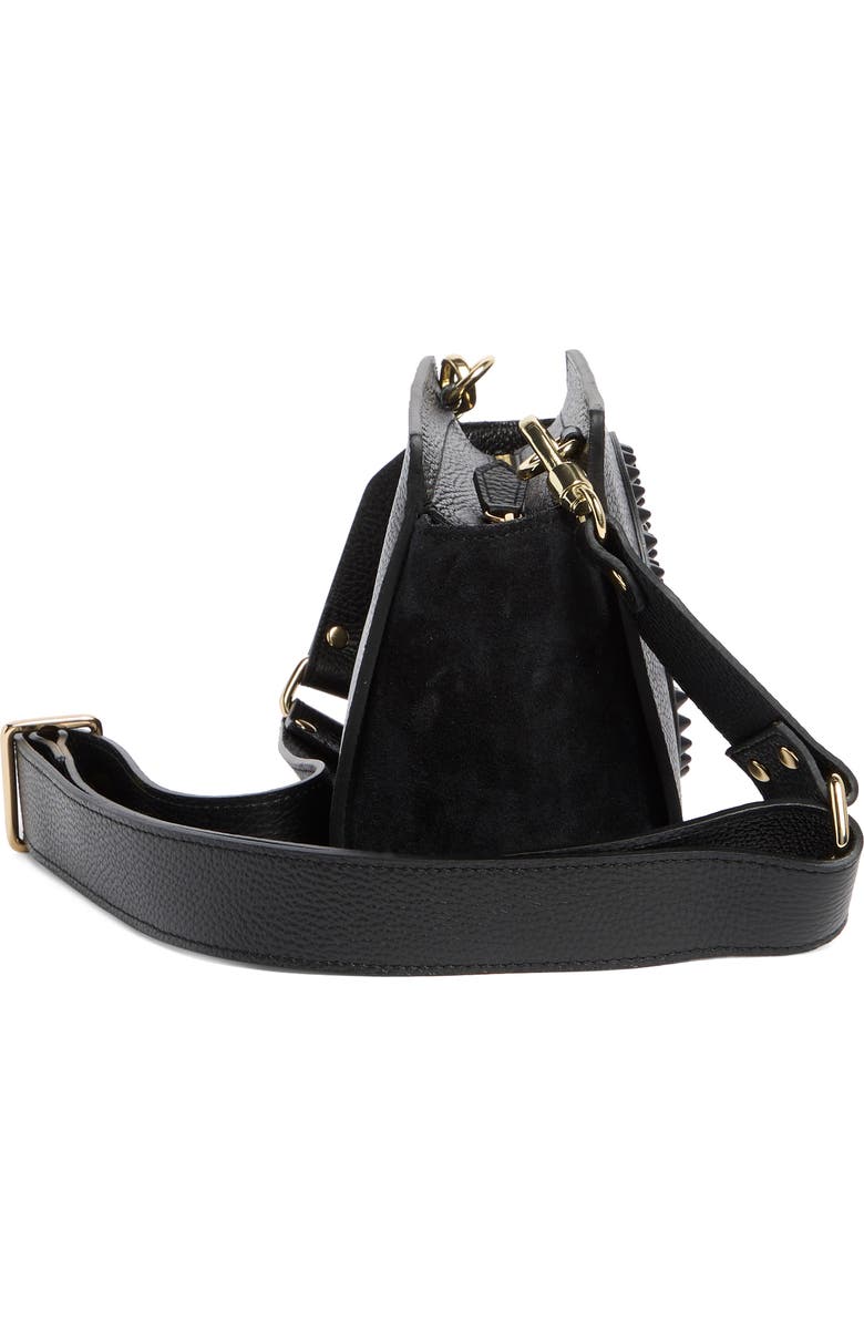 VALENTINO BY MARIO VALENTINO Kiki Rockstud Leather Crossbody Bag, Alternate, color,