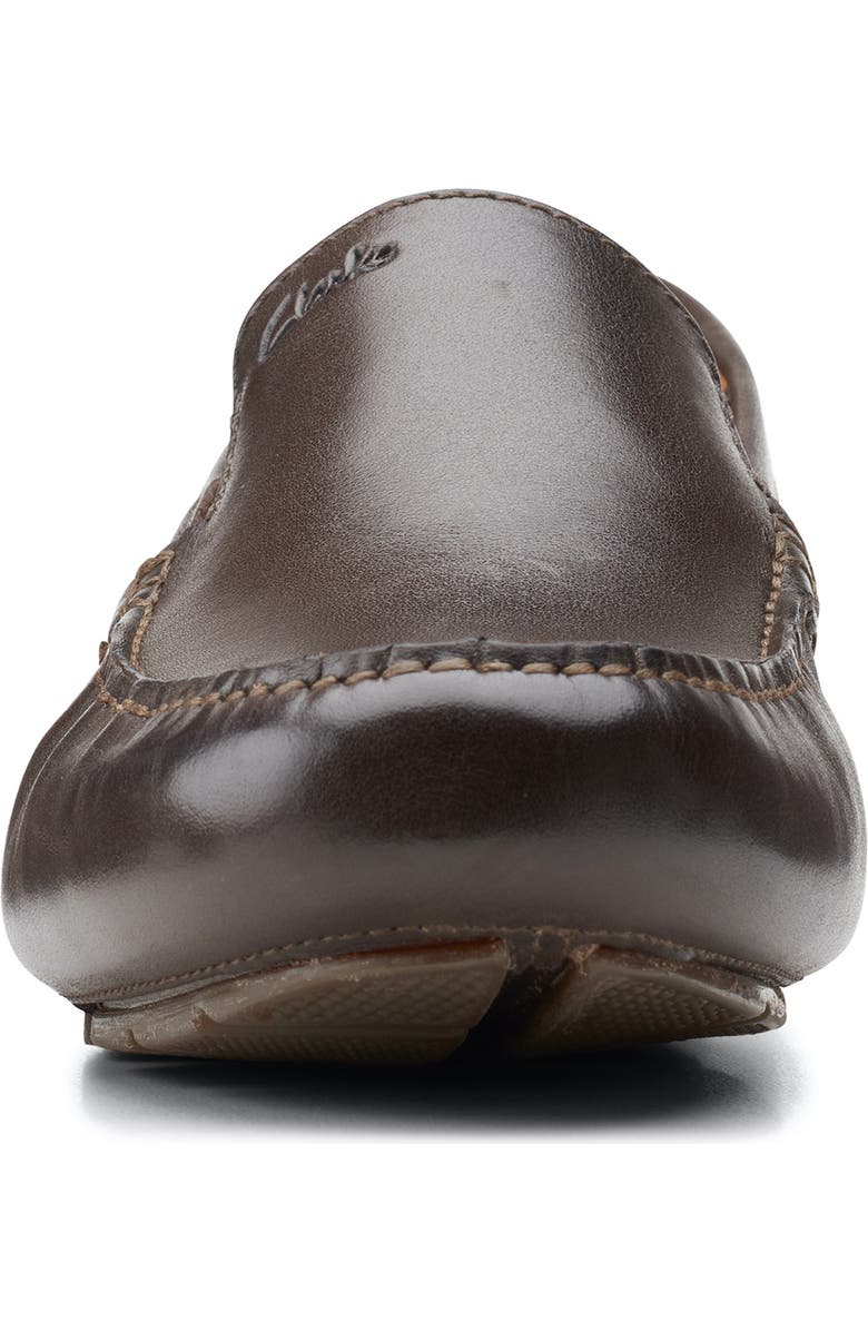Clarks<sup>®</sup> Markman Plain Leather Loafer, Alternate, color, Dark Brown Leather