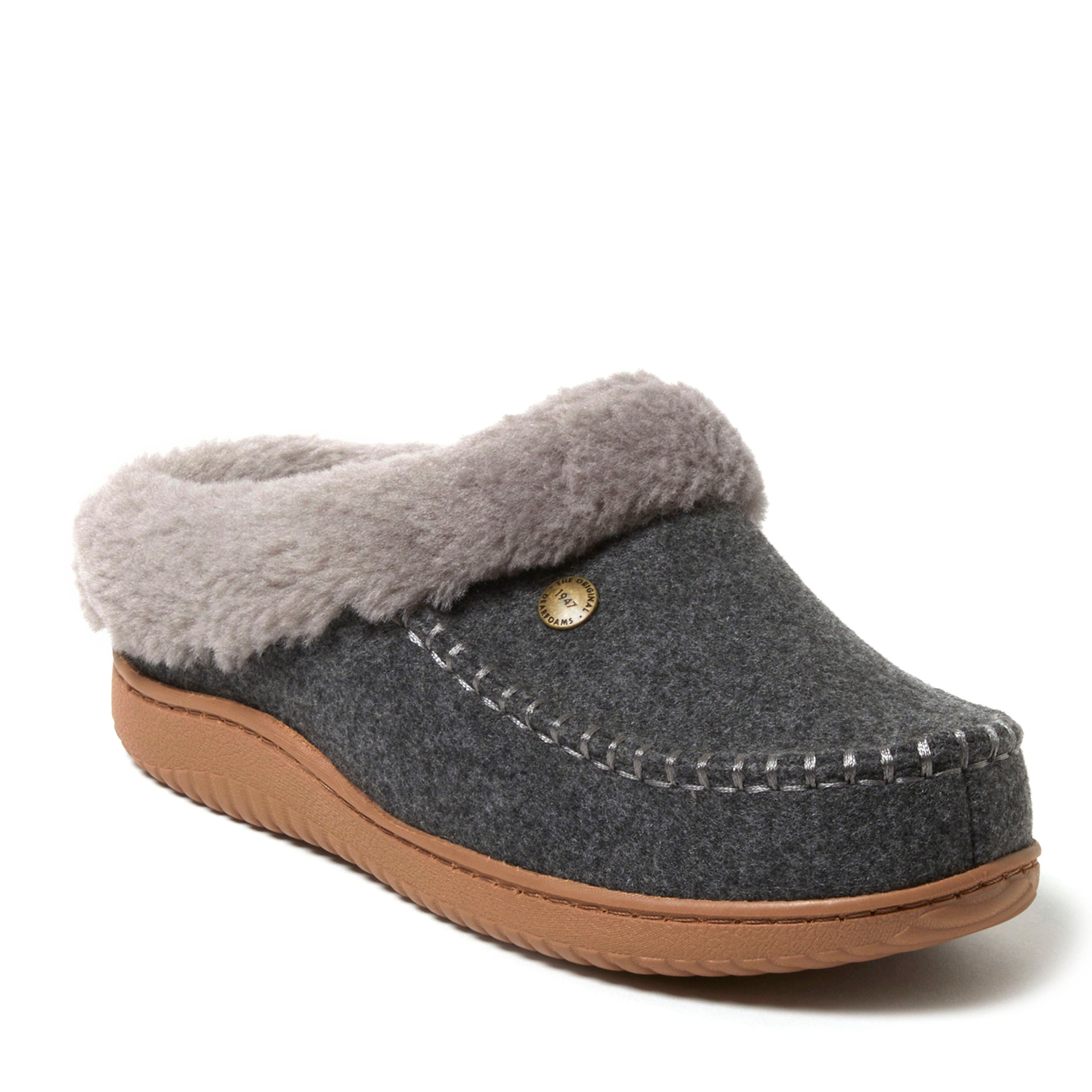 DEARFOAMS Atley Energy Return Clog Slipper, Main, color, Dark Heather Grey