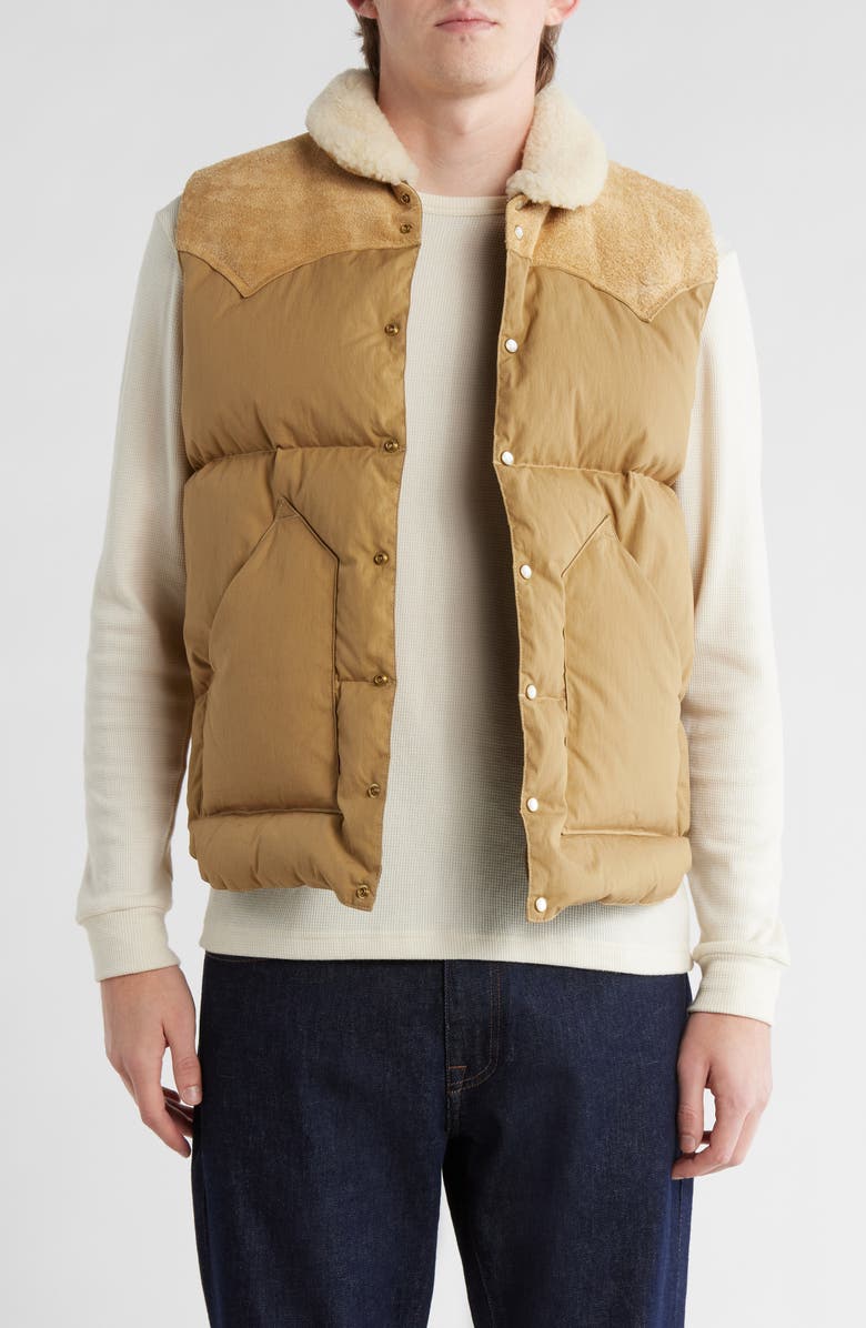 BUCK MASON Rockey Mountain Featherbed Down Vest, Main, color, Pronghorn