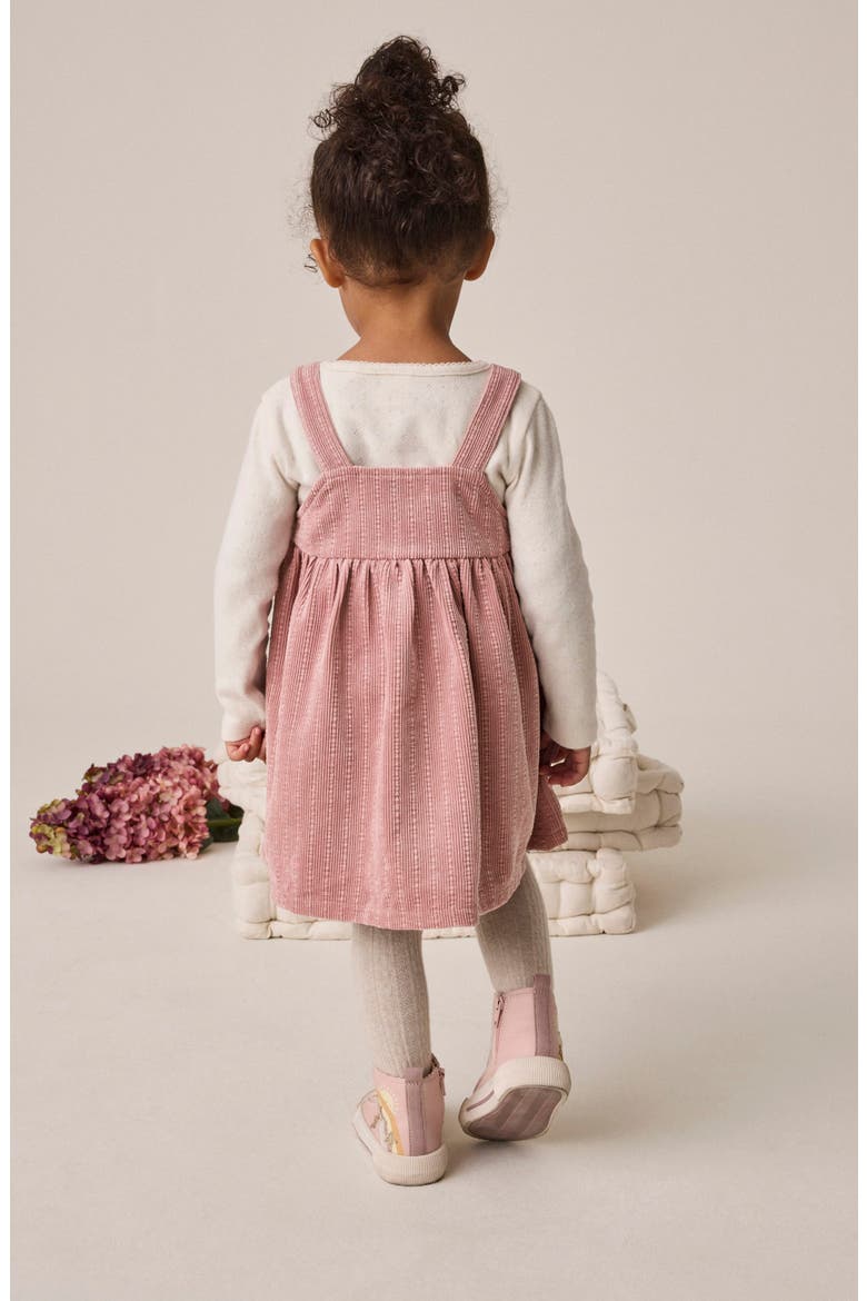 Kids' Corduroy Pinafore Dress, Alternate, color, PINK