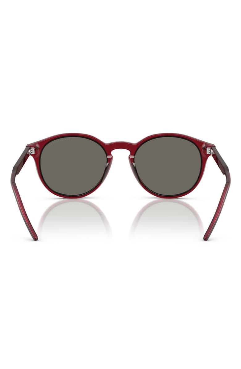 AX Armani Exchange 52mm Phantos Sunglasses, Alternate, color, Transparent Bordeaux / Grey