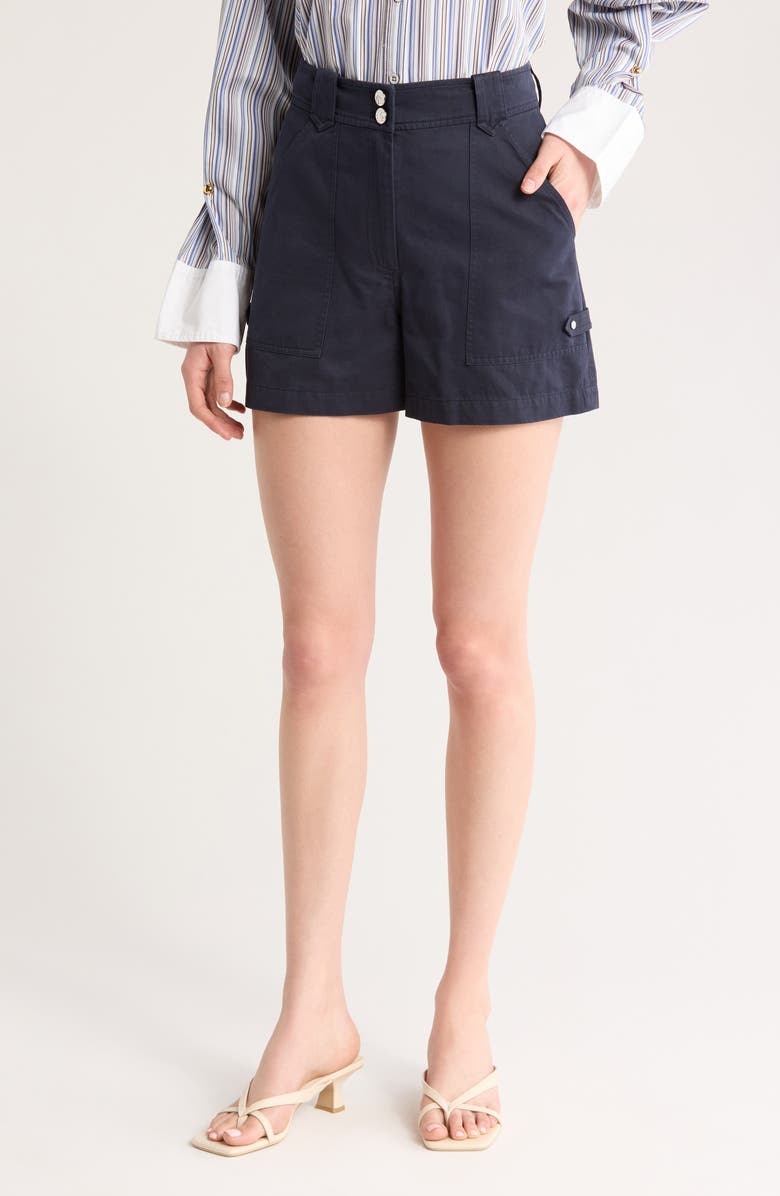 Derek Lam 10 Crosby Franci Utility Shorts, Main, color, Night Sky