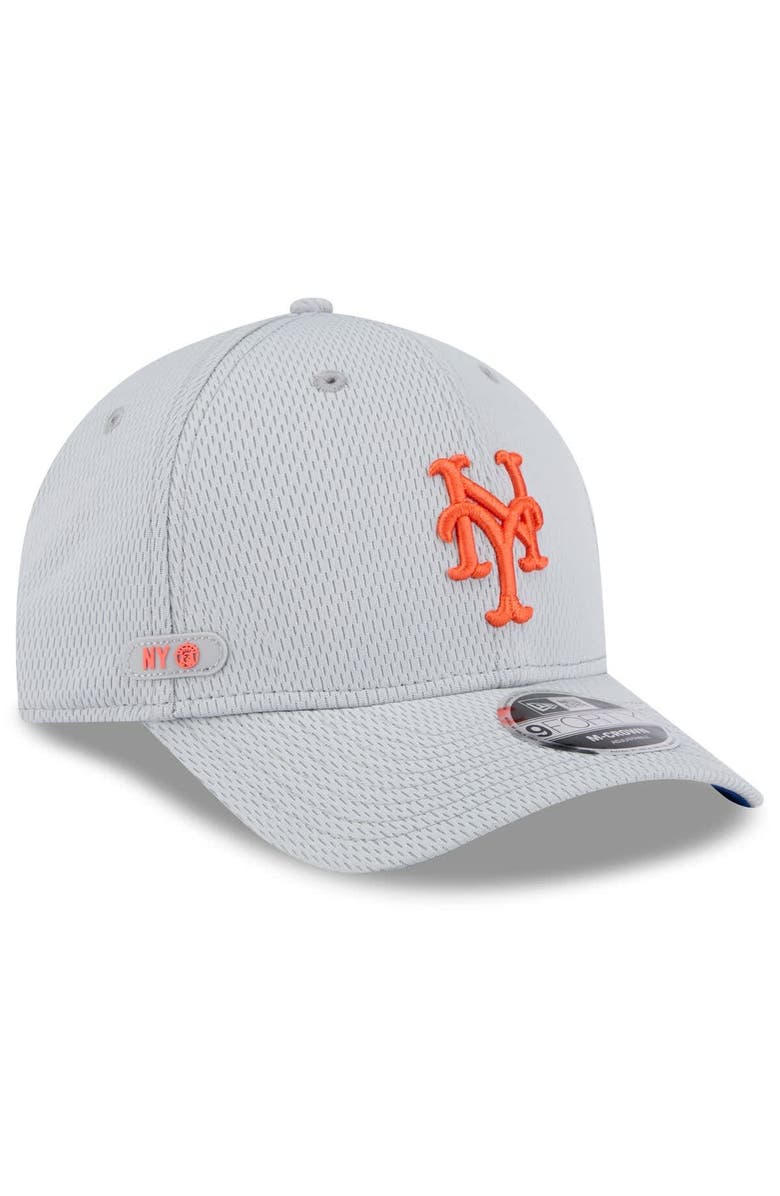 New Era Men's New Era Gray New York Mets 2025 MLB Clubhouse 9FORTY M-Crown Adjustable Hat, Main, color, 