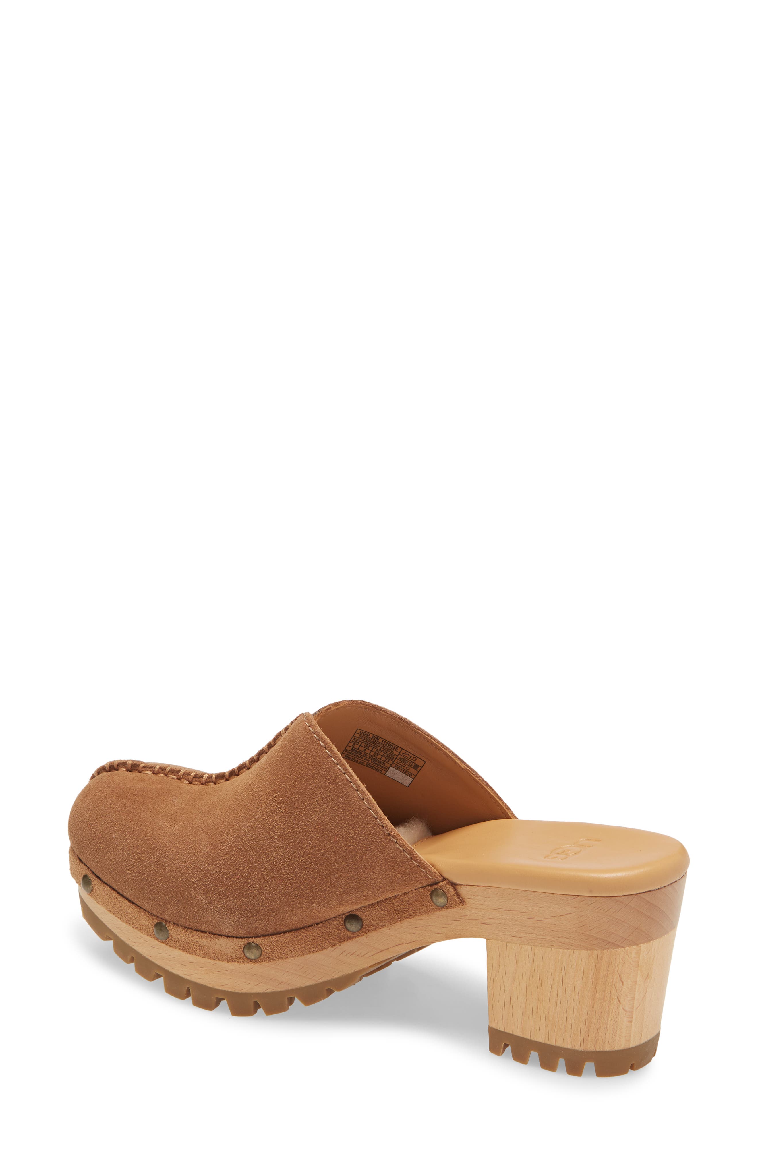 Judi Clog, Alternate, color, CHESTNUT SUEDE