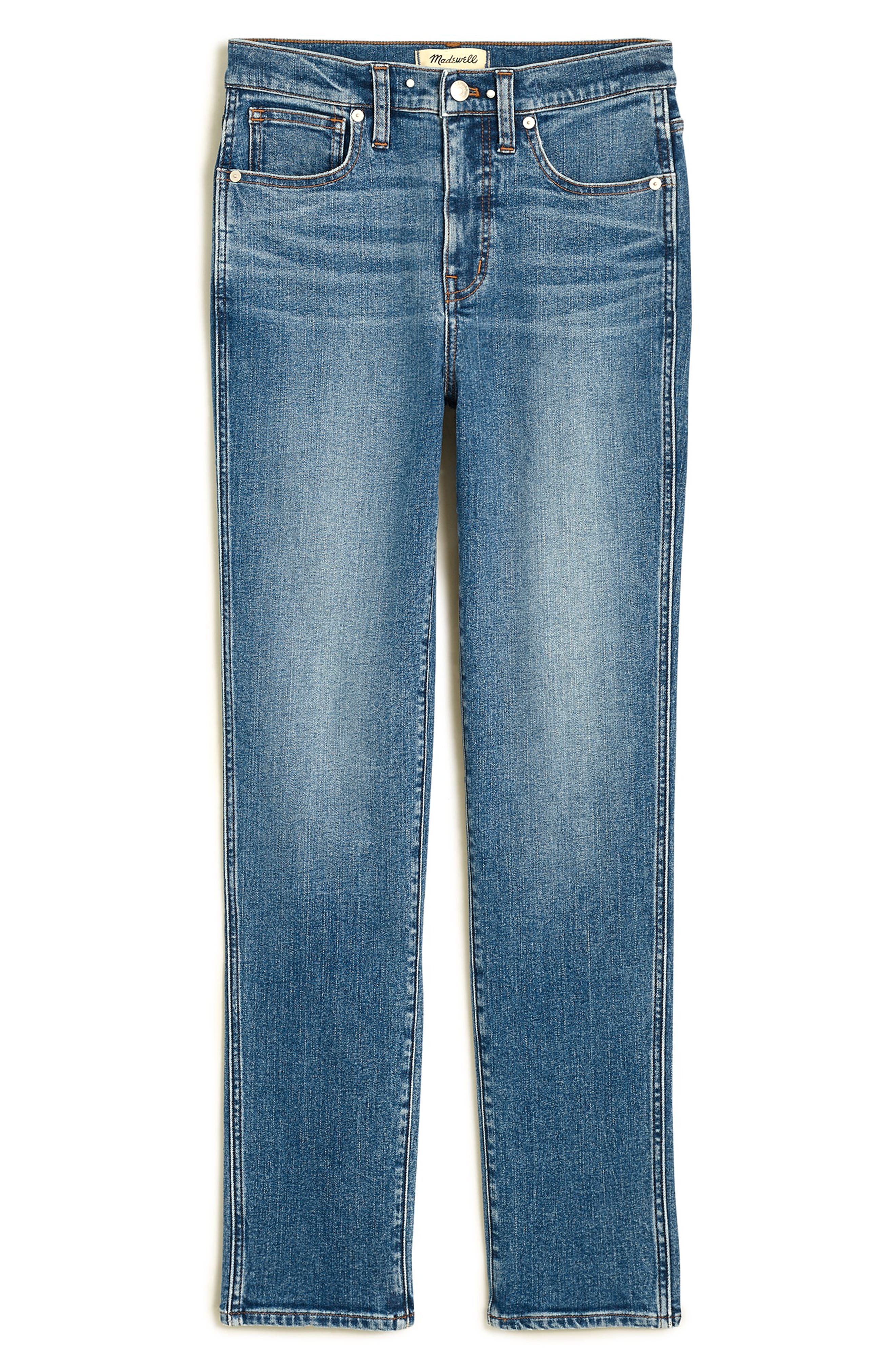 High Waist Stovepipe Jeans