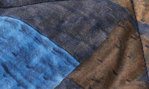 Scotch & Soda Kids' Patchwork Print Quilted Cotton Shirt Jacket In Multi