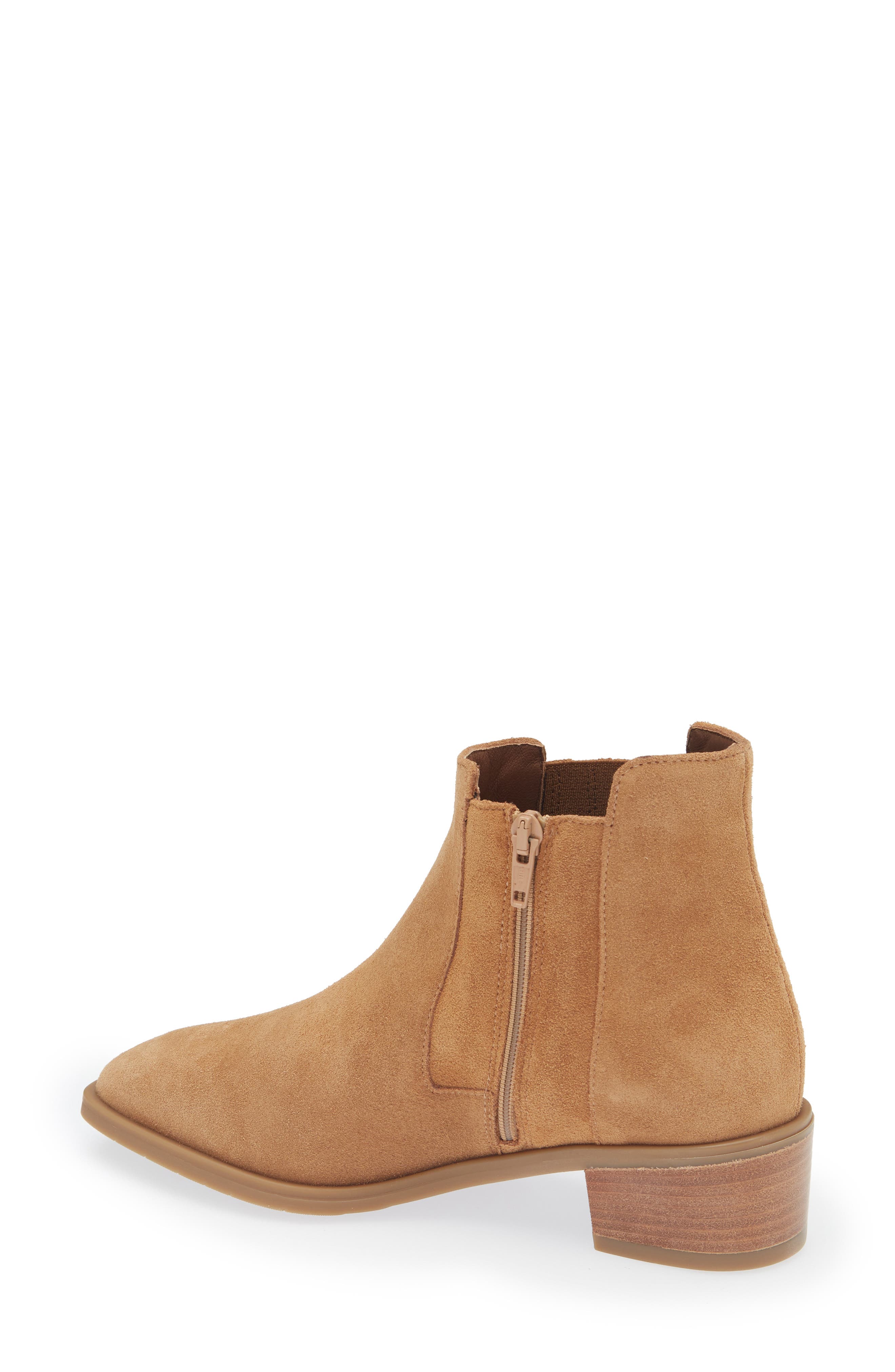 Carmie Waterproof Leather Boot, Alternate, color, CAMEL SUEDE