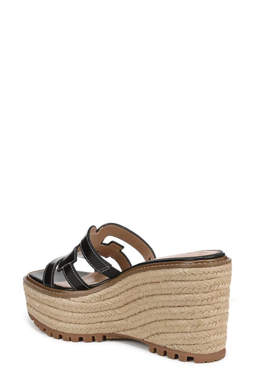 Sam Edelman Laine Platform Wedge Sandal In Black