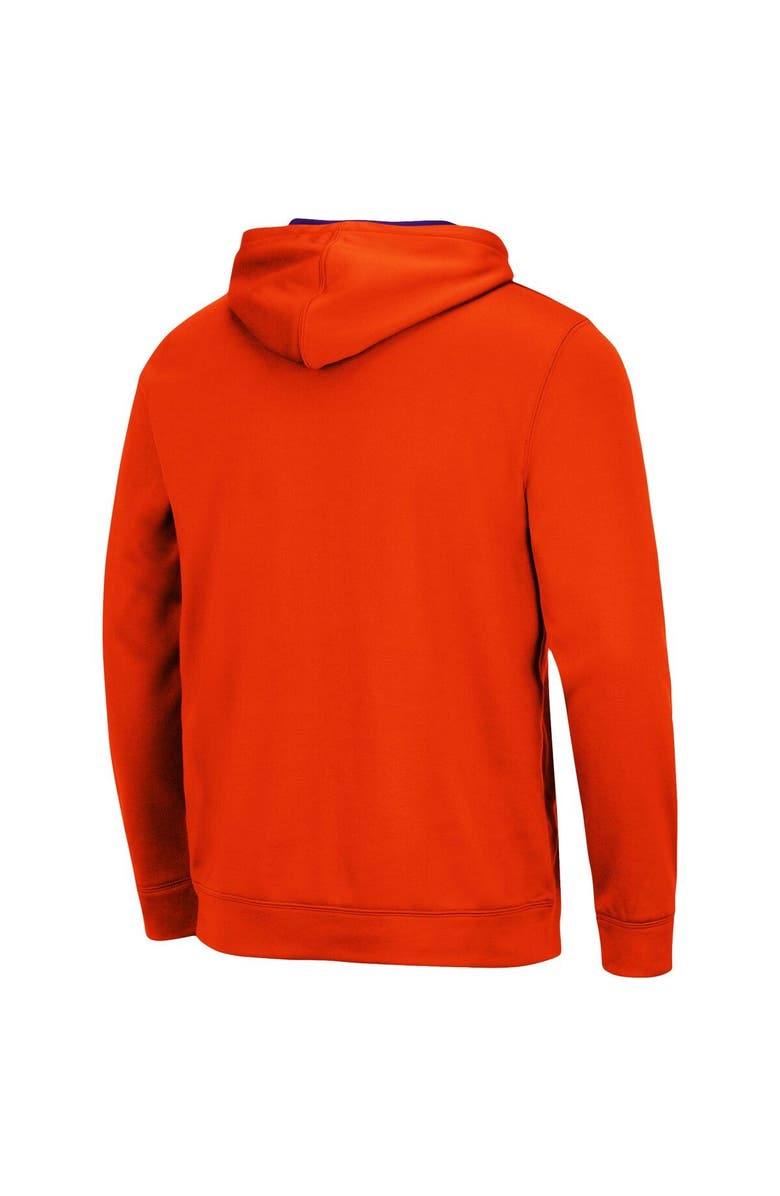 COLOSSEUM Men's Colosseum Orange Clemson Tigers Slash Stack 2.0 Pullover Hoodie, Alternate, color, Orange
