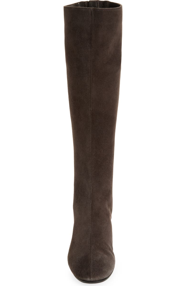 Aquazzura Saint Honore Knee High Boot, Alternate, color, Charcoal