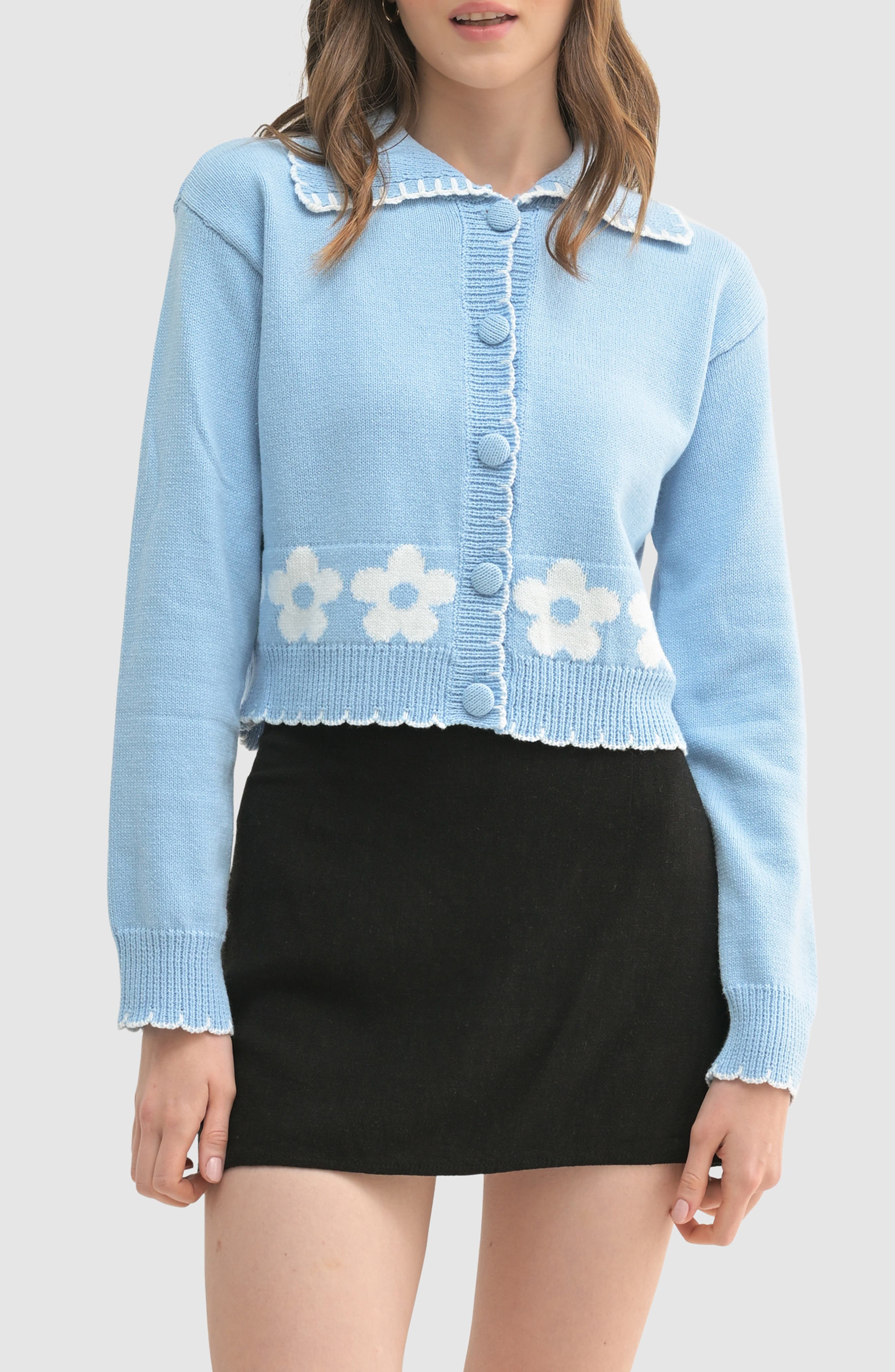selected BLUE WHITE